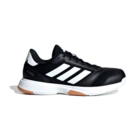 Adidas Men's Core Black Cloud White Ligra 8 Indoor Shoes Size 14 - Picture 12 of 12